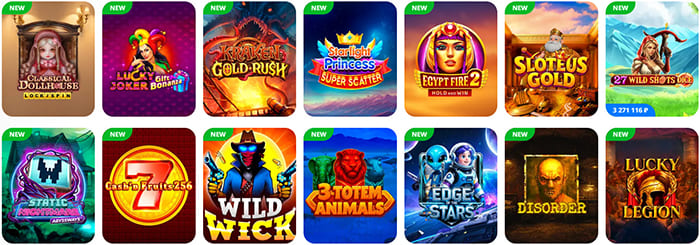 Играть в новые игровые автоматы